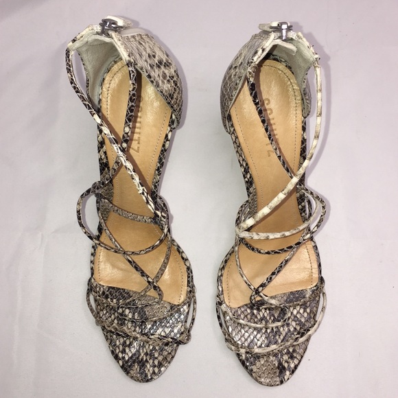 SCHUTZ Snake Skin Stiletto Size 9.5 - Picture 3 of 8